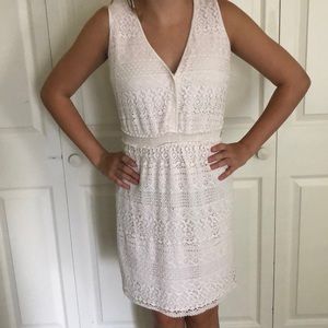 Super pale pink lace dress